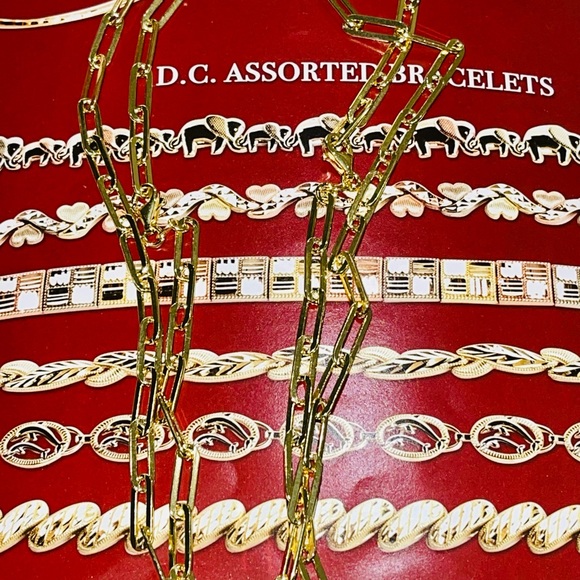 10k Gold Vermeil Paperclip solid chain   So elegant and beautiful best Gift WOW! - Picture 5 of 12